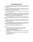 FICHAS BIBLIOGRAFICAS. Son instrumentos técnicos que facilitan, al investigador, el contar con datos