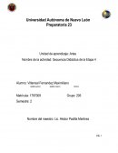 Nombre de la actividad: Secuencia Didáctica de la Etapa 4