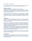 PATRIMONIO FAMILIAR.