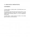 CIENCIA POLÍTICA Y DERECHO POLÍTICO.