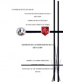 CARRERA DE EDUCACIÓN BÁSICA- EJEMPLOS DE LAS DIMENSIONES DE LA EDUCACIÓN