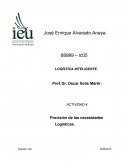 Previsión de las necesidades logísticas.