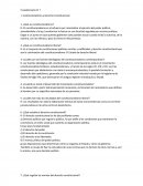 Cuestionario # 1 .constitucionalismo y Derecho Constitucional