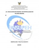 OBSERVACIÓN Y PRACTICA DOCENTE I. CONTEXTO DE LA COMUNIDAD