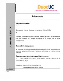 Linux - Laboratorio. Página 1