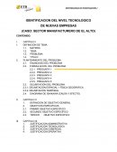 CASO: SECTOR MANUFACTURERO DE EL ALTO