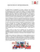 ENSAYO DE CONFLICTO Y METODO DE RESOLUCION