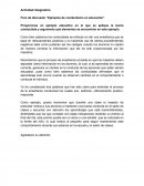 Foro de discusión “Ejemplos de conductismo en educación”