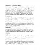 Características del Marketing Turístico.