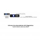 Informe de antecedentes del diagnóstico