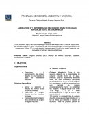 DETERMINACION DEL OXIGENO DISUELTO EN AGUAS NATURALES POR EL METODO WINKLER