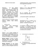 Sistema de masa resorte.