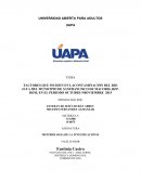 FACTORES QUE INCIDEN EN LACONTAMINACIÓN DEL RIO JAYA DEL MUNICIPIO DE SANFRANCISCO DE MACORIS, REP. DOM, EN EL PERIODO OCTUBRE-N0OVIEMBRE 2015