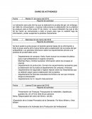 Diario de actividades