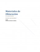 Materiales de obturacion