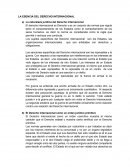 La esencia del derecho internacional