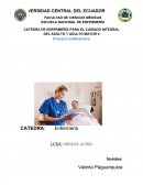 CATEDRA DE ENFERMERÍA PARA EL CUIDADO INTEGRAL DEL ADULTO Y ADULTO MAYOR II