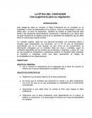 LA ÉTICA DEL CONTADOR Una sugerencia para su regulación.