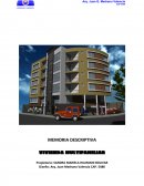 MEMORIA DESCRIPTIVA DE VIVIENDA MULTIFAMILIAR