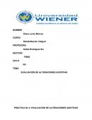 EVALUACIÓN DE ALTERACIONES AUDITIVAS.