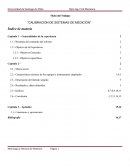 Experiencia en metrología: Procedimiento de calibración y análisis de histéresis