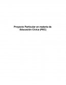 El gran Proyecto Educación Cívica.