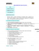 Descripción de Puestos. FORMACIÓN EXIGIDA POR EL PUESTO