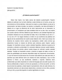 ¿El dialecto puertorriqueño?. Página 1