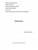 Observaciones de una escuela