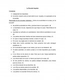 Tema: La escuela inquieta