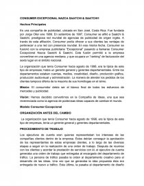CONSUMER EXCEPCIONAL NAZCA SAATCHI & SAATCHI1. Página 1