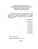 CONSTRUCCIÓN TABLEROS DE BALONCESTOS CON SUS BASES PARA LA CANCHA MULTIDEPORTIVA DE LA UNIDAD EDUCATIVA NACIONAL TAGUANES UBICADA EN TAMBORITO ESTADO ARAGUA