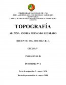 Práctica de medición, topografía.