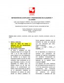 Informe de propiedades de acetileno y propiedades de alquinos y alcanos
