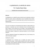 La globalización y la pérdida de valores