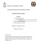 Maltrato hacia la mujer