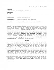 CONTESTACION DEMANDA LABORAL.. Página 1