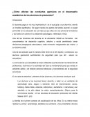 Cómo afectan las conductas agresivas en el desempeño académico de los alumnos de preescolar?