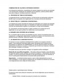 COMBINACIÓN DE VALORES E INTERESES DIVERSOS