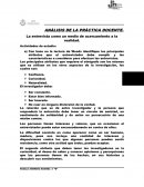 Análisis de la practica docente.La entrevista como un medio de acercamiento a la realidad.