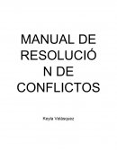 Tema: MANUAL DE RESOLUCIÓN DE CONFLICTOS