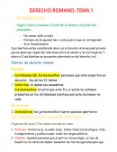 DERECHO ROMANO: TEMA 1