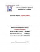 ESTUDIANTES INVESTIGADORES DE LICENCIATURA EN ADMINISTRACIÓN DE EMPRESAS GRUPO A: ADMINISTRACIÓN DE COMPRAS