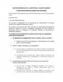 MACROTENDENCIAS DE LA GESTION DEL TALENTO HUMANO