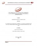 EL CONTROL DE CALIDAD DE LA EMPRESA “LA CURACAO”, PROVINCIA DE SULLANA, DEPARTAMENTO PIURA, EN EL SEGUNDO SEMESTRE DEL AÑO 2016