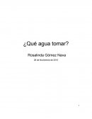 Abordaré la importancia de saber que tipo de agua tomar dependiendo de diferentes factores de acuerdo a cada persona