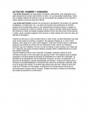 Actos del hombre y humanos.