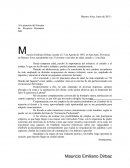 Carta de Presentación - Recursos Humanos