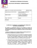 La Actividad: CUESTONARIO DE COMPETENCIA IMPERFECTA