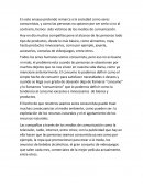 Sociedad como seres consumistas.